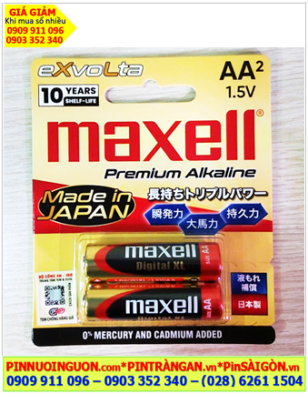 MAXELL LR6(W)/2B, Pin AA 1.5v Premium Alkaline MAXELL Evolta LR6(W)XL LS, LR6(W)/2B, Xuất xứ NHẬT